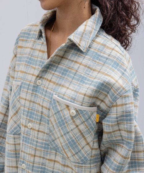 UNION(UNION TOKYO)(ユニオン)の「UNION TOKYO HOMESTEAD FLANNEL SHIRT ユニオントーキョー シャツ(シャツ/ブラウス・メンズ・ホワイト×ブルー/レッド・XL/L/M/S)」の4枚目の写真
