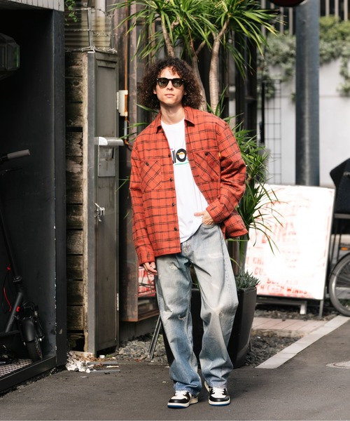 UNION(UNION TOKYO)(ユニオン)の「UNION TOKYO HOMESTEAD FLANNEL SHIRT ユニオントーキョー シャツ(シャツ/ブラウス・メンズ・ホワイト×ブルー/レッド・XL/L/M/S)」の12枚目の写真