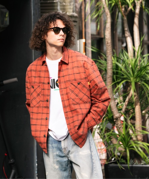 UNION(UNION TOKYO)(ユニオン)の「UNION TOKYO HOMESTEAD FLANNEL SHIRT ユニオントーキョー シャツ(シャツ/ブラウス・メンズ・ホワイト×ブルー/レッド・XL/L/M/S)」の13枚目の写真