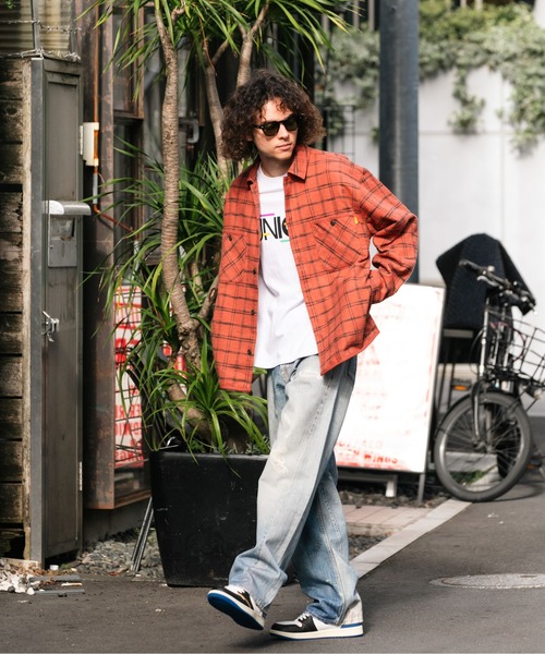 UNION(UNION TOKYO)(ユニオン)の「UNION TOKYO HOMESTEAD FLANNEL SHIRT ユニオントーキョー シャツ(シャツ/ブラウス・メンズ・ホワイト×ブルー/レッド・XL/L/M/S)」の14枚目の写真
