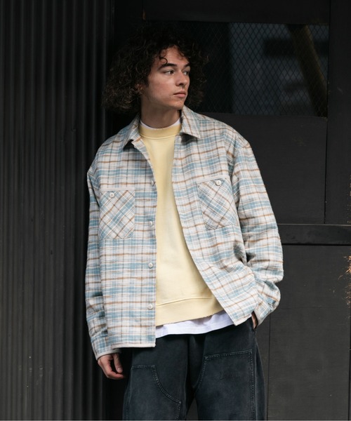 UNION(UNION TOKYO)(ユニオン)の「UNION TOKYO HOMESTEAD FLANNEL SHIRT ユニオントーキョー シャツ(シャツ/ブラウス・メンズ・ホワイト×ブルー/レッド・XL/L/M/S)」の15枚目の写真