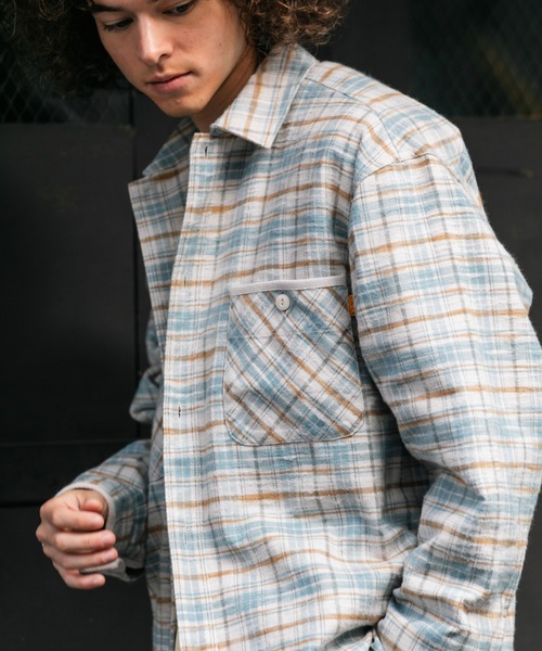 UNION(UNION TOKYO)(ユニオン)の「UNION TOKYO HOMESTEAD FLANNEL SHIRT ユニオントーキョー シャツ(シャツ/ブラウス・メンズ・ホワイト×ブルー/レッド・XL/L/M/S)」の16枚目の写真