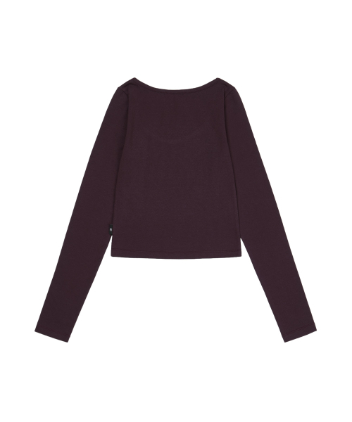 GILAARCHIVE(ギラアーカイブ)の「USA STAR CROP LONG SLEEVE_PURPLE(Tシャツ/カットソー・レディース・その他・FREE)」の5枚目の写真