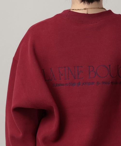 A part by(アパートバイ)の「【LA FINE BOUCHEコラボ】ロゴショートスウェット(スウェット・レディース・グリーン系その他5/レッド系その他6/ライトグレー・FREE)」の6枚目の写真