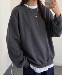 裏起毛オーバーサイズスウェット/プルオーバー
