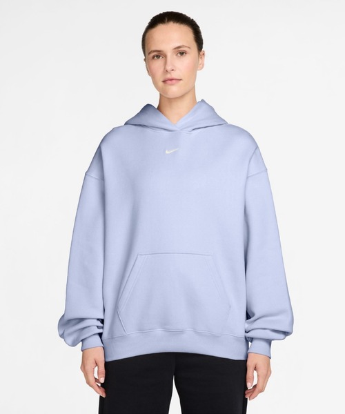 NIKE(ナイキ)の「《セットアップ対応商品》ナイキ スタジオ フリース ミディアムウェイト ウィメンズ オーバーサイズド プルオーバー パーカー / Nike Studio Fleece Medium Weight Women's Oversized Pullover Hoodie IM8503-568 Palest Purple(パーカー・レディース・パープル系その他・XS/S/M/L/XL)」の1枚目の写真