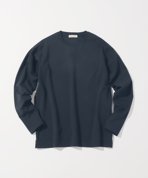 B.C STOCK(ベーセーストック)の「32G PONTE L/S TEE(Tシャツ/カットソー・メンズ・ブラック/ホワイト/チャコールグレー/ネイビー・MEDIUM/SMALL/LARGE/X-LARGE)」の4枚目の写真
