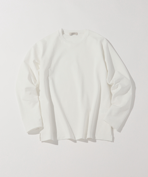 B.C STOCK(ベーセーストック)の「32G PONTE L/S TEE(Tシャツ/カットソー・メンズ・ブラック/ホワイト/チャコールグレー/ネイビー・MEDIUM/SMALL/LARGE/X-LARGE)」の2枚目の写真