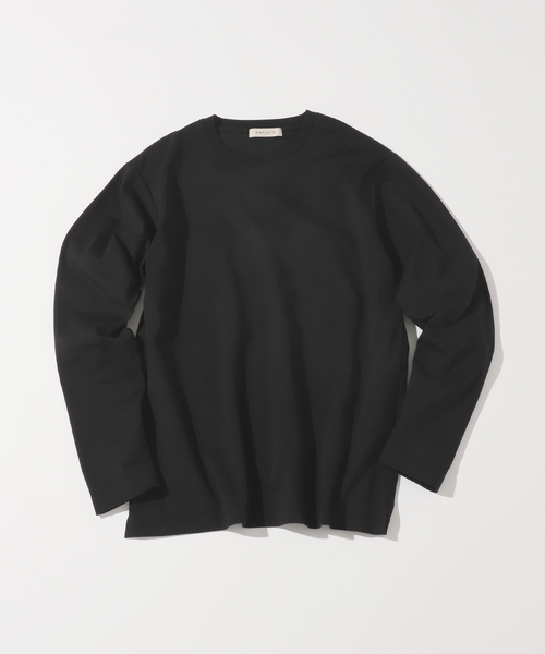 B.C STOCK(ベーセーストック)の「32G PONTE L/S TEE(Tシャツ/カットソー・メンズ・ブラック/ホワイト/チャコールグレー/ネイビー・MEDIUM/SMALL/LARGE/X-LARGE)」の3枚目の写真