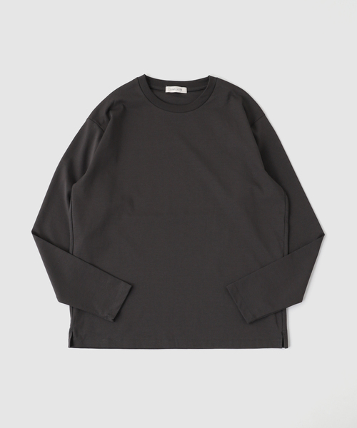 B.C STOCK(ベーセーストック)の「32G PONTE L/S TEE(Tシャツ/カットソー・メンズ・ブラック/ホワイト/チャコールグレー/ネイビー・MEDIUM/SMALL/LARGE/X-LARGE)」の14枚目の写真