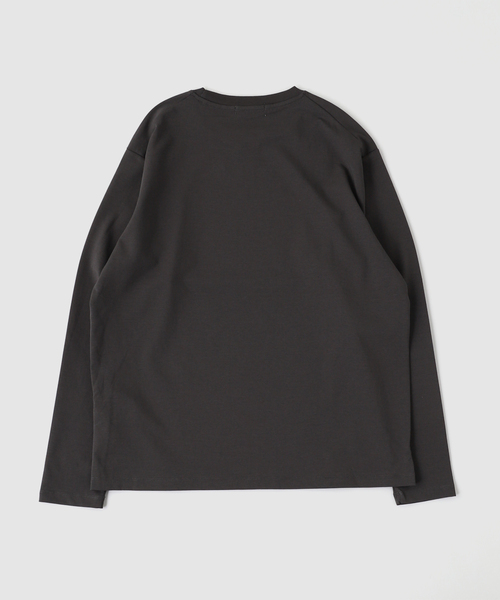 B.C STOCK(ベーセーストック)の「32G PONTE L/S TEE(Tシャツ/カットソー・メンズ・ブラック/ホワイト/チャコールグレー/ネイビー・MEDIUM/SMALL/LARGE/X-LARGE)」の15枚目の写真
