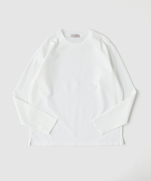 B.C STOCK(ベーセーストック)の「32G PONTE L/S TEE(Tシャツ/カットソー・メンズ・ブラック/ホワイト/チャコールグレー/ネイビー・MEDIUM/SMALL/LARGE/X-LARGE)」の22枚目の写真