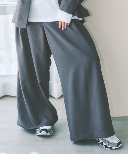 COLORME(カラーミー)の「【野崎智子 着用】タック入りワイドパンツ(その他パンツ・レディース・チャコール/ネイビー・M/S)」の21枚目の写真