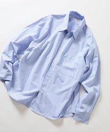 限定展開 REGULAR COLLAR BOX CUT STRIPE SHIRT