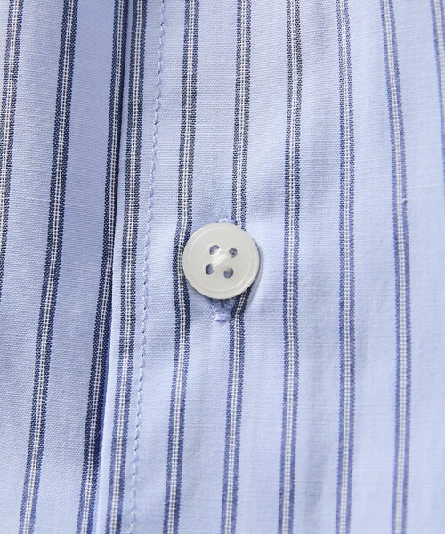 FREAK'S STORE(フリークスストア)の「限定展開 REGULAR COLLAR BOX CUT STRIPE SHIRT(シャツ/ブラウス・メンズ・サックスブルー/ブラウン/ホワイト/ブラック・LARGE/MEDIUM/SMALL)」の7枚目の写真