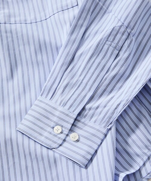 FREAK'S STORE(フリークスストア)の「限定展開 REGULAR COLLAR BOX CUT STRIPE SHIRT(シャツ/ブラウス・メンズ・サックスブルー/ブラウン/ホワイト/ブラック・LARGE/MEDIUM/SMALL)」の9枚目の写真