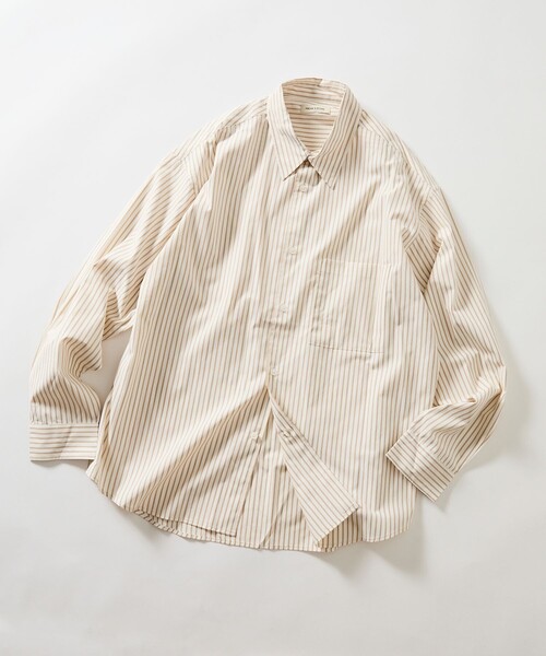 FREAK'S STORE(フリークスストア)の「限定展開 REGULAR COLLAR BOX CUT STRIPE SHIRT(シャツ/ブラウス・メンズ・サックスブルー/ブラウン/ホワイト/ブラック・LARGE/MEDIUM/SMALL)」の10枚目の写真