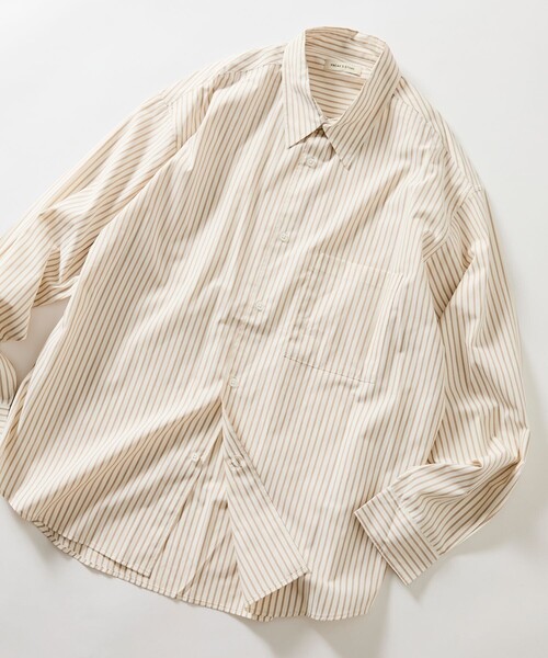 FREAK'S STORE(フリークスストア)の「限定展開 REGULAR COLLAR BOX CUT STRIPE SHIRT(シャツ/ブラウス・メンズ・サックスブルー/ブラウン/ホワイト/ブラック・LARGE/MEDIUM/SMALL)」の11枚目の写真
