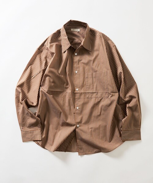 FREAK'S STORE(フリークスストア)の「限定展開 REGULAR COLLAR BOX CUT STRIPE SHIRT(シャツ/ブラウス・メンズ・サックスブルー/ブラウン/ホワイト/ブラック・LARGE/MEDIUM/SMALL)」の13枚目の写真