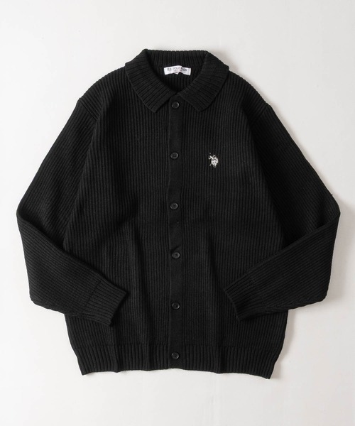 JOHN'S CLOSET(ジョンズクローゼット)の「【18】〔U.S.POLO ASSN/ユーエスポロアッスン〕メランジニット ポロカーディガン ユニセックス/メンズ/レディース(カーディガン/ボレロ・メンズ・ブラック/ネイビー/ブラウン/ブルー/アイボリー/ワインレッド・MEDIUM/LARGE)」の16枚目の写真
