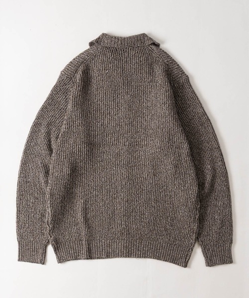 JOHN'S CLOSET(ジョンズクローゼット)の「【18】〔U.S.POLO ASSN/ユーエスポロアッスン〕メランジニット ポロカーディガン ユニセックス/メンズ/レディース(カーディガン/ボレロ・メンズ・ブラック/ネイビー/ブラウン/ブルー/アイボリー/ワインレッド・MEDIUM/LARGE)」の13枚目の写真