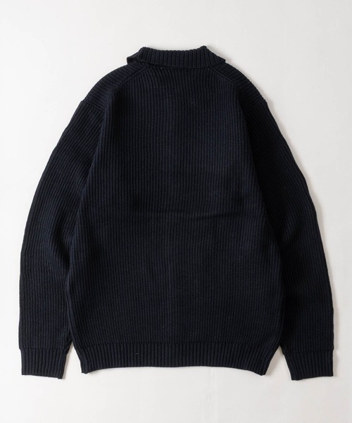 JOHN'S CLOSET(ジョンズクローゼット)の「【18】〔U.S.POLO ASSN/ユーエスポロアッスン〕メランジニット ポロカーディガン ユニセックス/メンズ/レディース(カーディガン/ボレロ・メンズ・ブラック/ネイビー/ブラウン/ブルー/アイボリー/ワインレッド・MEDIUM/LARGE)」の11枚目の写真