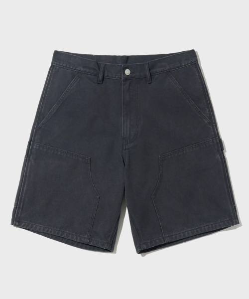 OUTSTANDING(アウトスタンディング)の「CANVAS CARPENTER DOUBLE KNEE SHORTS_CHARCOAL(その他パンツ・メンズ・その他・S/M/L)」の1枚目の写真