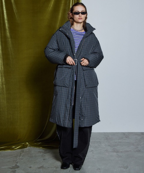MAISON SPECIAL(メゾンスペシャル)の「【26WINTER PRE-ORDER】Multi-Fabric Long Down Coat/マルチファブリックロングダウン(ダウンジャケット/コート・レディース・ブラック/グレー/マルチ・FREE)」の13枚目の写真