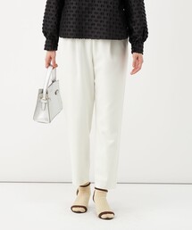 《防シワ》ウォッシャブルウール調テーパードパンツ