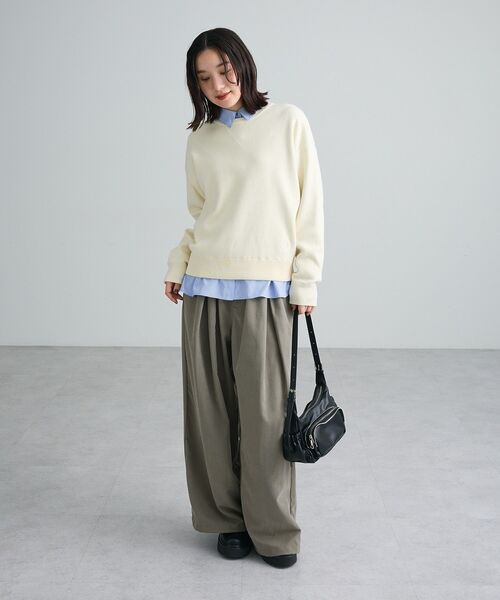 Green Parks(グリーンパークス)の「レギュラカラーインナーシャツ(シャツ/ブラウス・レディース・ドット/ストライプ/オフホワイト・FREE)」の6枚目の写真