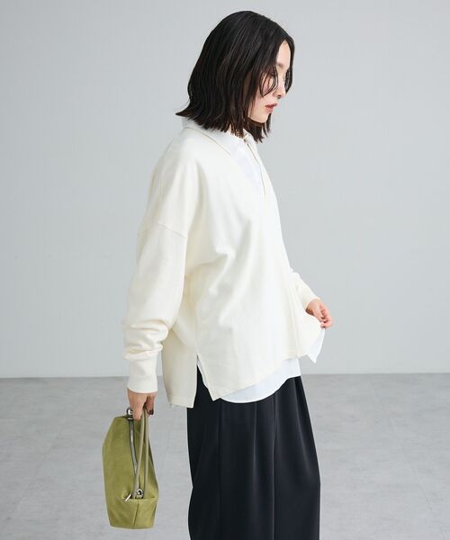 Green Parks(グリーンパークス)の「レギュラカラーインナーシャツ(シャツ/ブラウス・レディース・ドット/ストライプ/オフホワイト・FREE)」の15枚目の写真