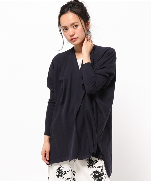 FIGARO Paris（フィガロパリ）の「バイカラー トッパーカーディガン◆（カーディガン/ボレロ・レディース・ホワイト/ネイビー・FREE）」の6枚目の写真