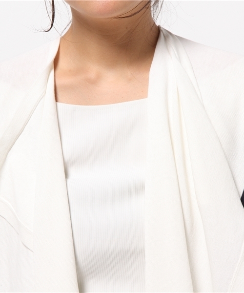 FIGARO Paris（フィガロパリ）の「バイカラー トッパーカーディガン◆（カーディガン/ボレロ・レディース・ホワイト/ネイビー・FREE）」の12枚目の写真