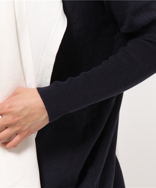 FIGARO Paris（フィガロパリ）の「バイカラー トッパーカーディガン◆（カーディガン/ボレロ・レディース・ホワイト/ネイビー・FREE）」の13枚目の写真