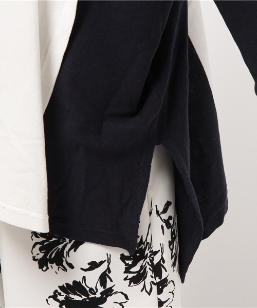 FIGARO Paris（フィガロパリ）の「バイカラー トッパーカーディガン◆（カーディガン/ボレロ・レディース・ホワイト/ネイビー・FREE）」の14枚目の写真