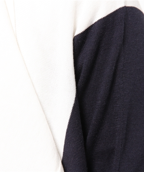 FIGARO Paris（フィガロパリ）の「バイカラー トッパーカーディガン◆（カーディガン/ボレロ・レディース・ホワイト/ネイビー・FREE）」の4枚目の写真