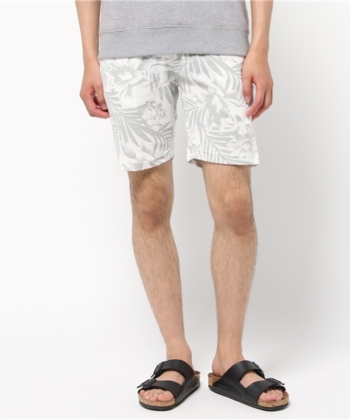 VENCEEXCHANGE（ヴァンスエクスチェンジ）の「裏毛花柄ショーツ（その他パンツ・メンズ・オフホワイト/ネイビー・LARGE/MEDIUM）」の2枚目の写真
