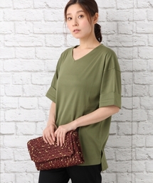LEPSIM | VネックワイドBIGTシャツSS　723985(Tシャツ/カットソー)