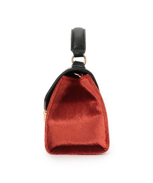 VIS（ビス）の「【mina1月号掲載】ベルベットコンビワンハンドショルダーバッグ（ショルダーバッグ・レディース・ダークブラウン/ブルー・FREE）」の3枚目の写真