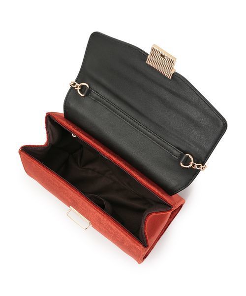 VIS（ビス）の「【mina1月号掲載】ベルベットコンビワンハンドショルダーバッグ（ショルダーバッグ・レディース・ダークブラウン/ブルー・FREE）」の7枚目の写真