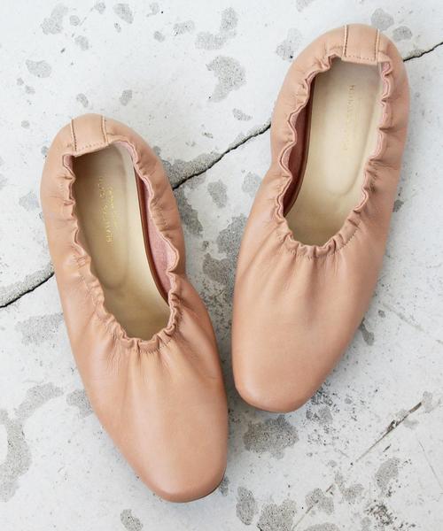 BEAUTY&YOUTH UNITED ARROWS(ビューティーアンドユースユナイテッドアローズ)の「BY∴ シャーリングフラットシューズ◆(その他シューズ・レディース・ブラック/ライトピンク・37/36/38/39)」の11枚目の写真