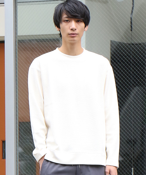 ABAHOUSE（アバハウス）の「リップルオーバーサイズスウェット（スウェット・メンズ・ブラウン/ブラック/グレー/オフホワイト・46/44/48）」の2枚目の写真