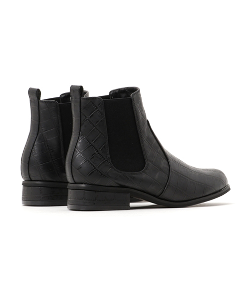 Re:EDIT（リエディ）の「[リエディ]サイドゴアショートブーツ[リエディオリジナル]シューズ/ブーツ/ショートブーツ（ブーツ・レディース・ダークブラウン/ブラック系その他/ダークブラック/ブラック・XX-LARGE/LARGE/SMALL/X-LARGE/MEDIUM）」の7枚目の写真