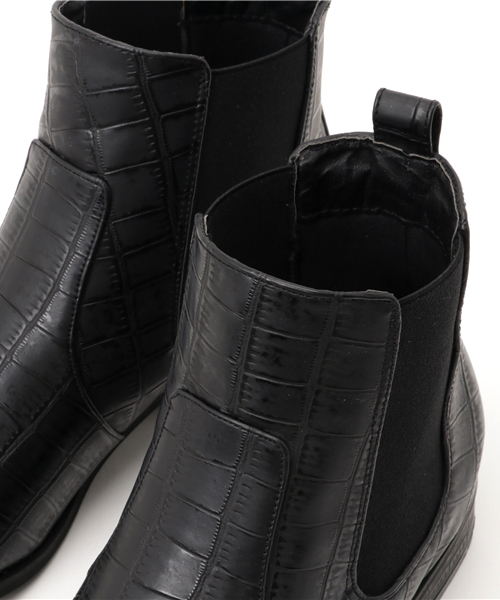 Re:EDIT（リエディ）の「[リエディ]サイドゴアショートブーツ[リエディオリジナル]シューズ/ブーツ/ショートブーツ（ブーツ・レディース・ダークブラウン/ブラック系その他/ダークブラック/ブラック・XX-LARGE/LARGE/SMALL/X-LARGE/MEDIUM）」の11枚目の写真