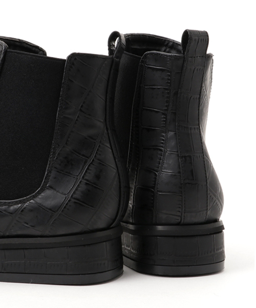 Re:EDIT（リエディ）の「[リエディ]サイドゴアショートブーツ[リエディオリジナル]シューズ/ブーツ/ショートブーツ（ブーツ・レディース・ダークブラウン/ブラック系その他/ダークブラック/ブラック・XX-LARGE/LARGE/SMALL/X-LARGE/MEDIUM）」の12枚目の写真