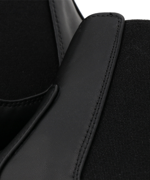 Re:EDIT（リエディ）の「[リエディ]サイドゴアショートブーツ[リエディオリジナル]シューズ/ブーツ/ショートブーツ（ブーツ・レディース・ダークブラウン/ブラック系その他/ダークブラック/ブラック・XX-LARGE/LARGE/SMALL/X-LARGE/MEDIUM）」の13枚目の写真