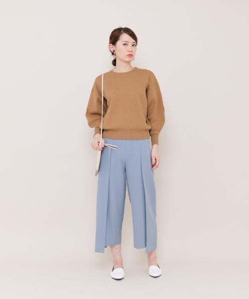SENSE OF PLACE by URBAN RESEARCH（センスオブプレイスバイアーバンリサーチ）の「ボリュームスリーブセーター（ニット/セーター・レディース・キャメル/カーキ/オフホワイト・FREE）」の20枚目の写真