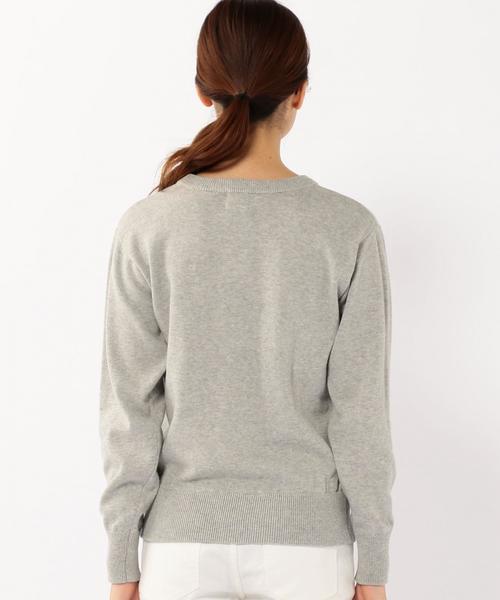 coen（コーエン）の「コットンプリントニット（ニット/セーター・レディース・ライトグレー/イエロー・LARGE/MEDIUM）」の3枚目の写真