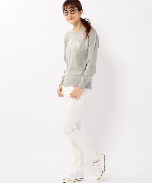 coen（コーエン）の「コットンプリントニット（ニット/セーター・レディース・ライトグレー/イエロー・LARGE/MEDIUM）」の11枚目の写真