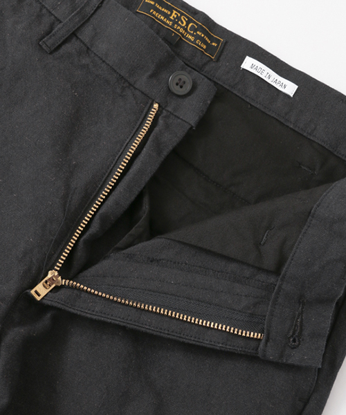 FREEMANS SPORTING CLUB(フリーマンズ スポーティング クラブ)の「FSC JP OTTOMAN TAPERED PANTS(その他パンツ・メンズ・ブラック・1/2/3)」の9枚目の写真